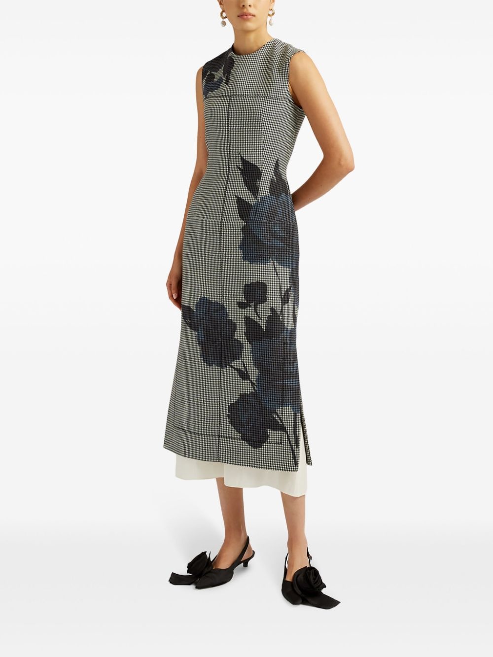 floral-print midi dress - 2