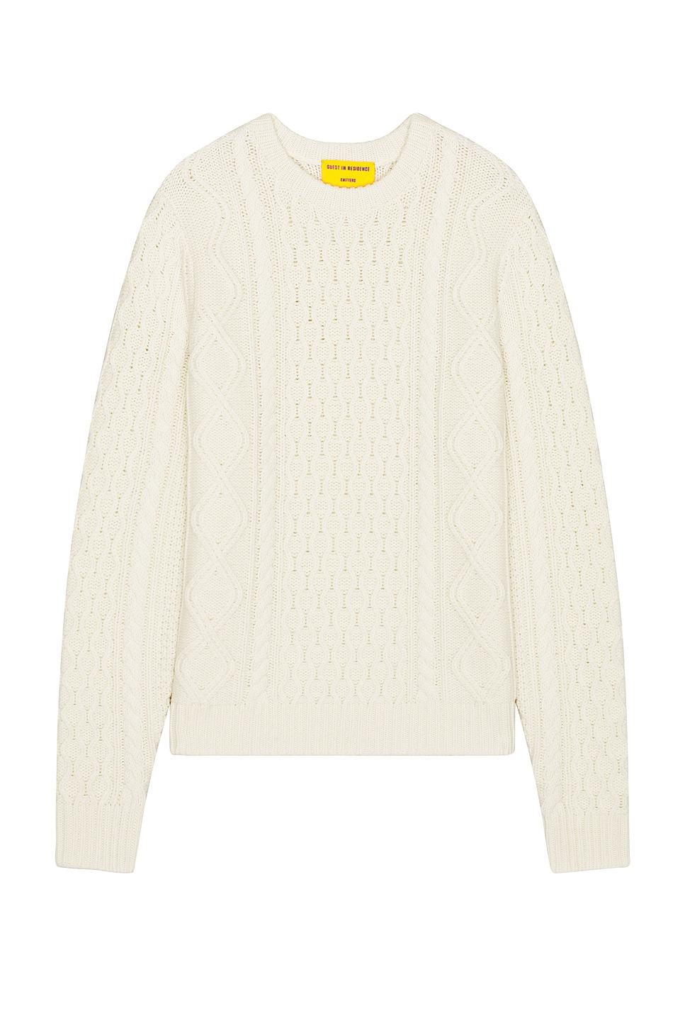 Allday Cable Crew Neck Sweater in Cashmere Blend - 1