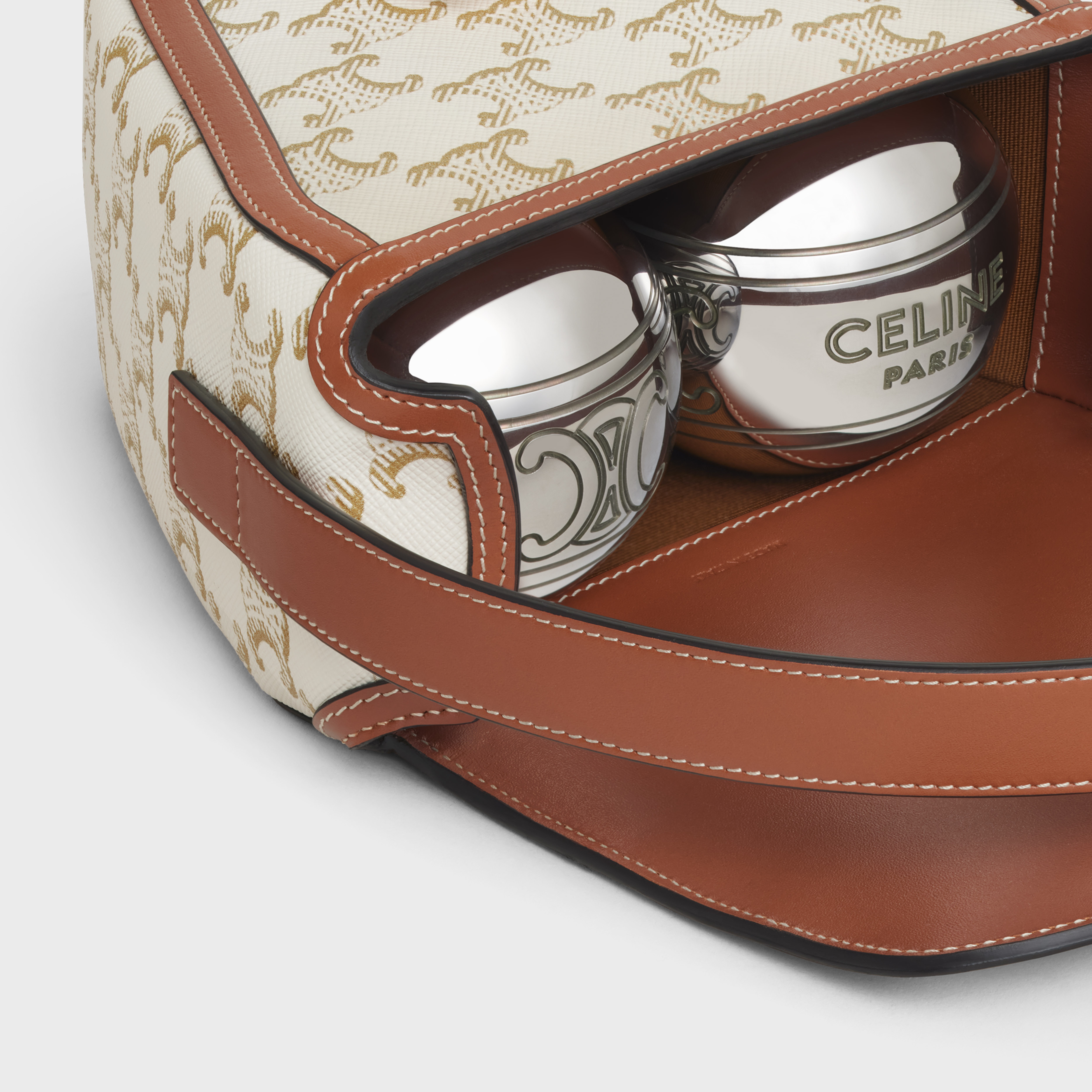 Petanque Game in Triomphe canvas and Calfskin - 4