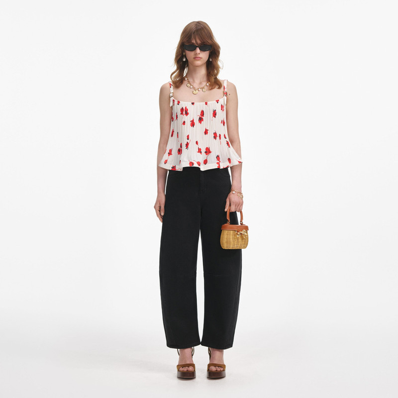 Black Barrel Leg Jeans - 1