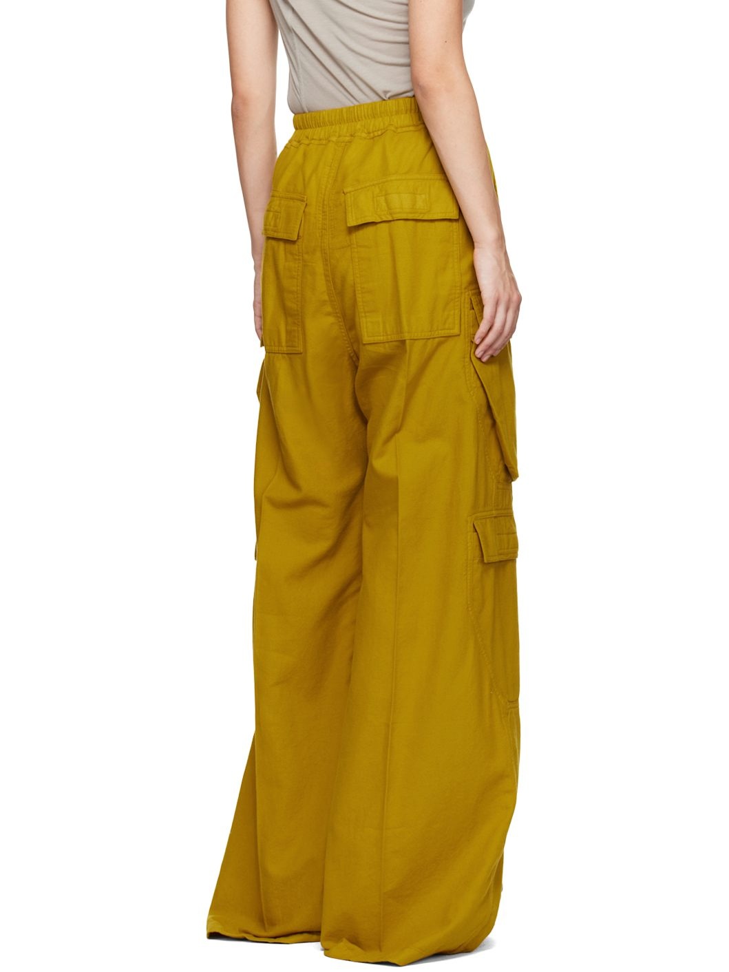 Yellow Porterville Double Cargo Jumbo Belas Trousers - 3