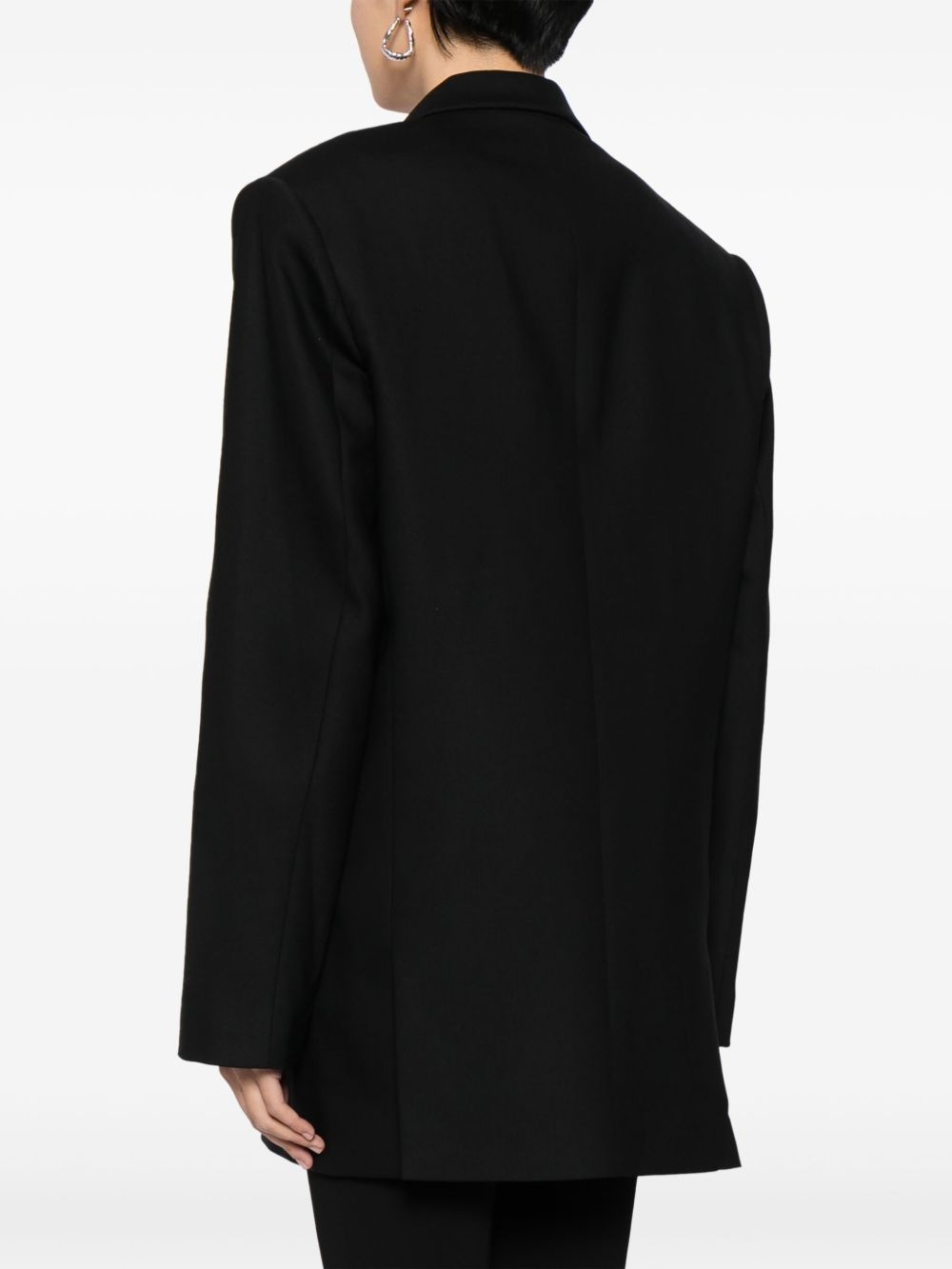 double-breasted tuxedo blazer - 4
