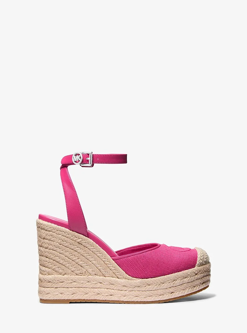 Larissa Cotton Canvas Espadrille Wedge - 1