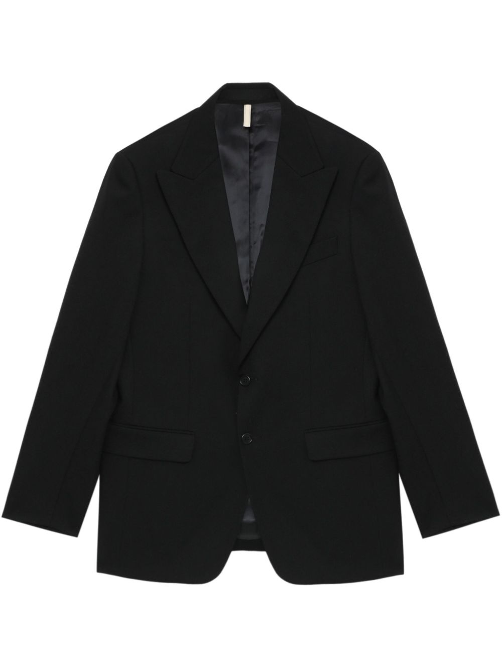 single-breasted wool blazer - 1