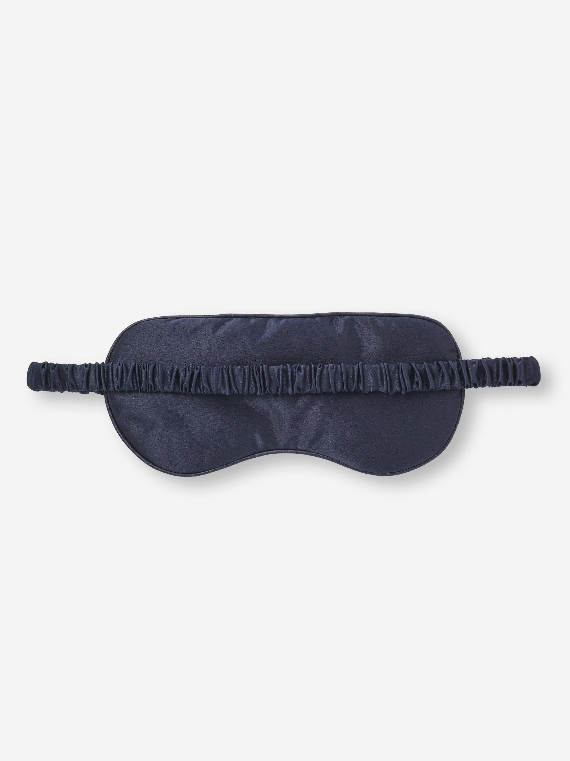 Eye Mask Bailey Silk Satin Navy - 2