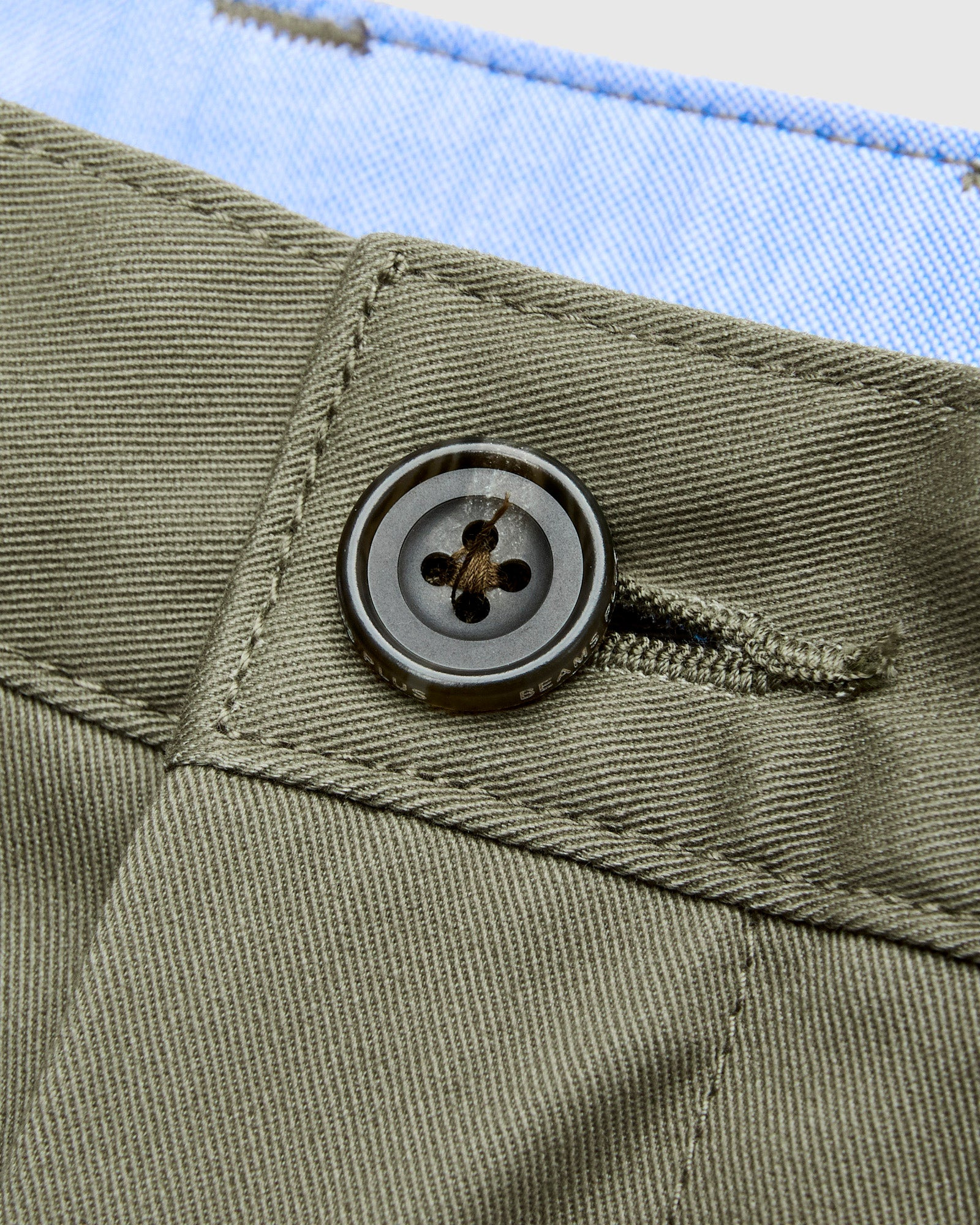 2-Pleat Twill Trousers in Olive - 5