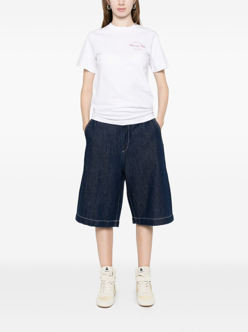 Sporty & Rich Beverly Script print T-shirt outlook