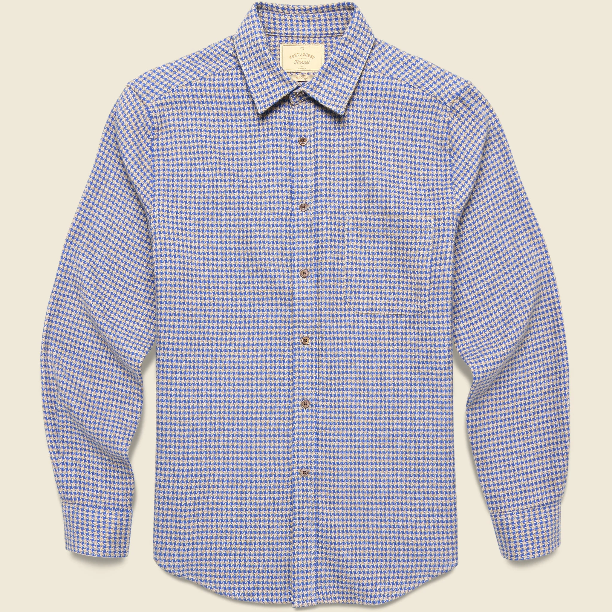 Pied Poule Shirt - Blue - 1