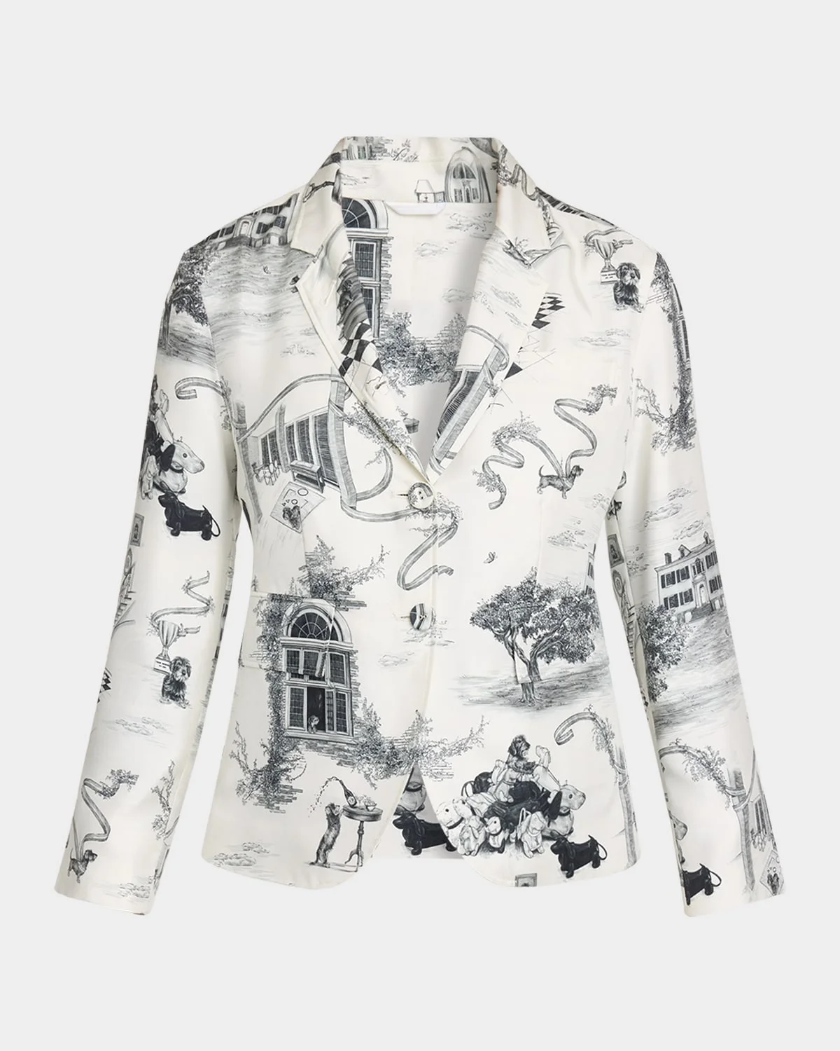 Hector Toile Unconstructed Silk Twill Fit 3 Sportcoat - 1