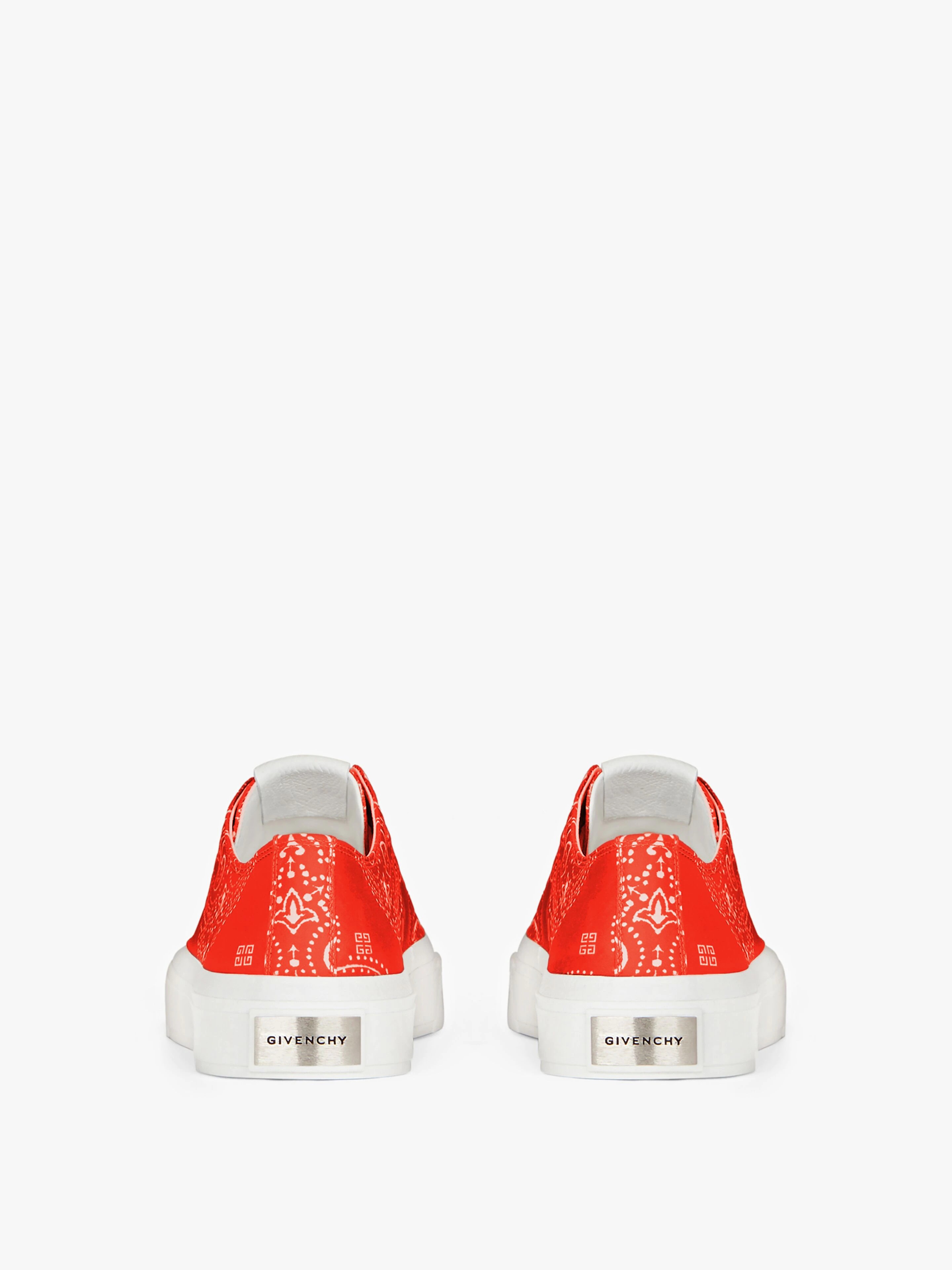 SNEAKERS CITY IN BANDANA PRINTED CANVAS - 6