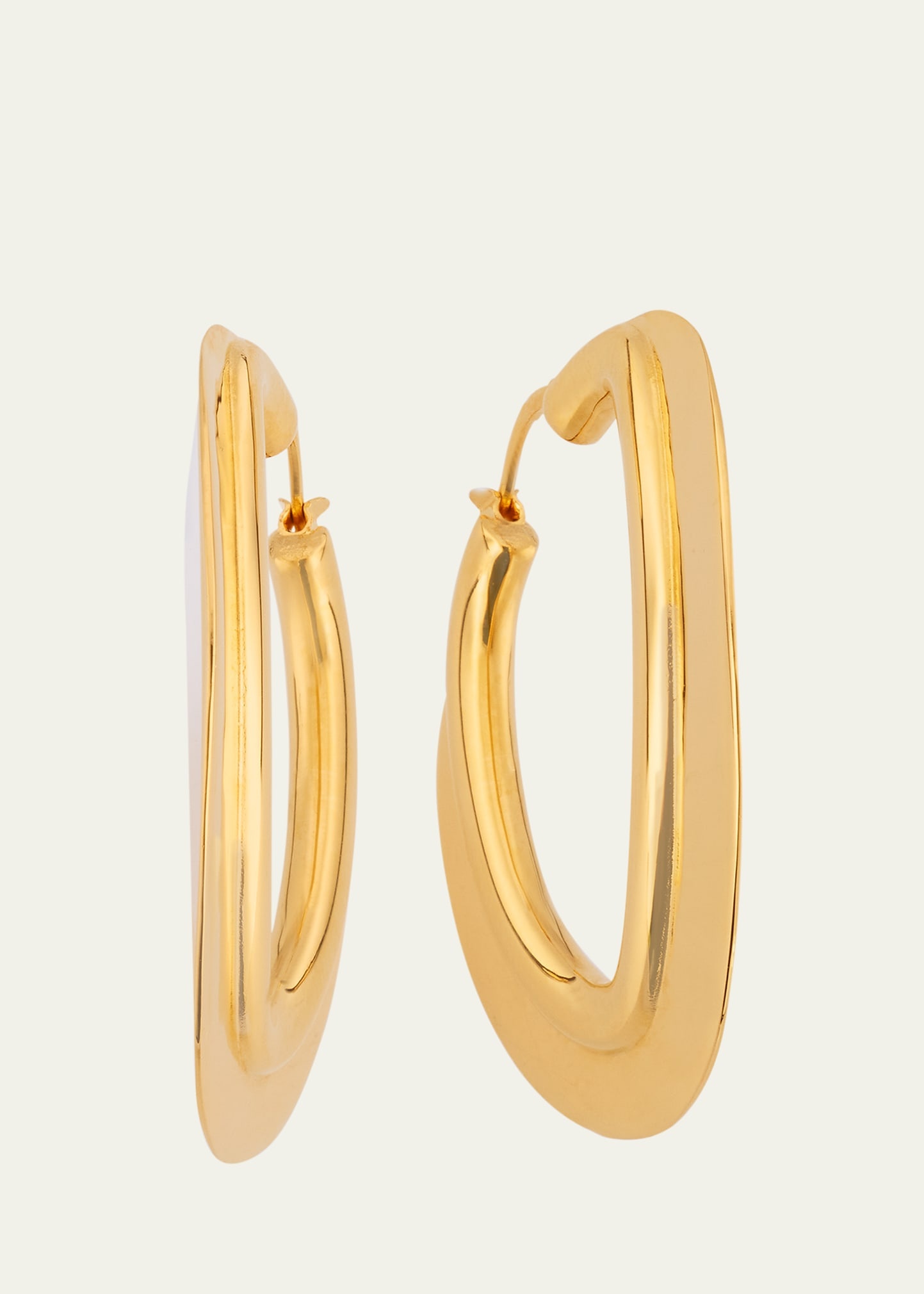 O Disc Hoop Earrings - 1