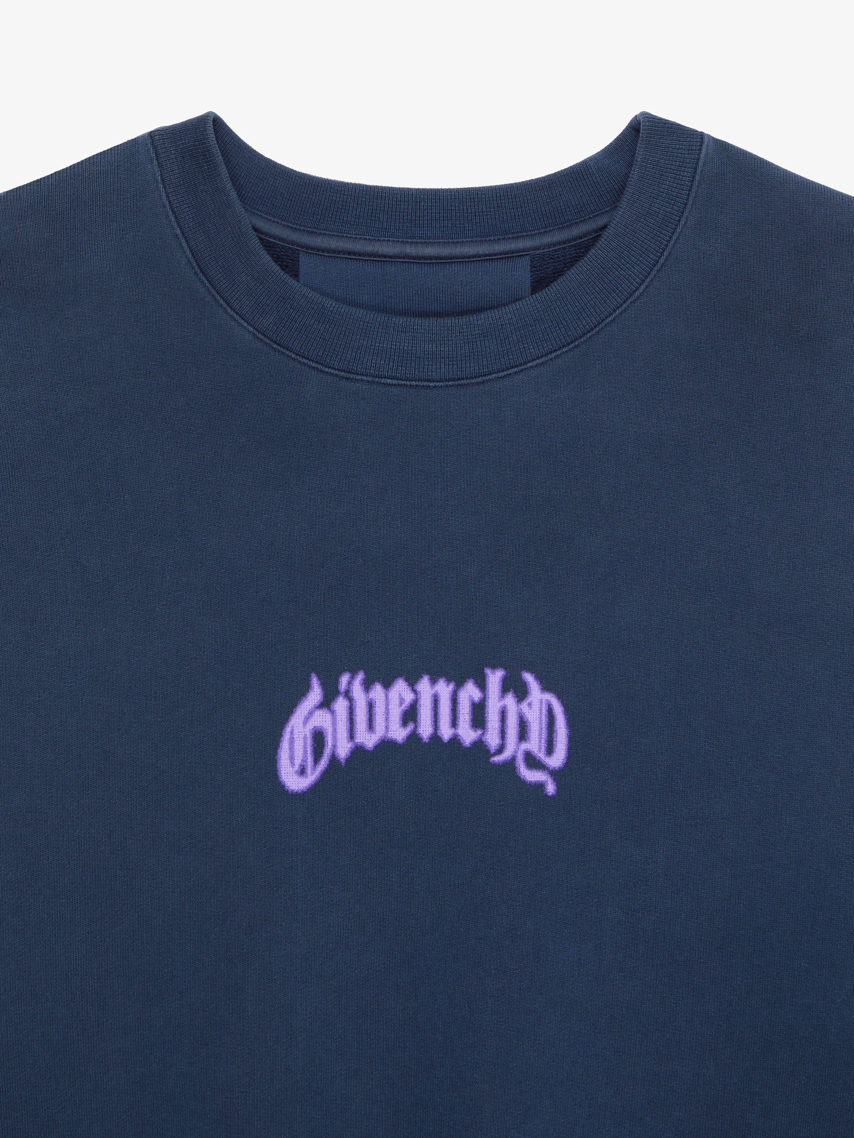 BOXY FIT SWEATSHIRT IN FLEECE WITH REFLECTIVE ARTWORK - 6