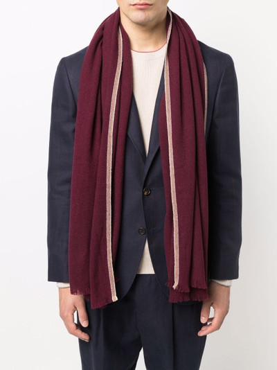 Brunello Cucinelli ribbed-knit cashmere scarf outlook