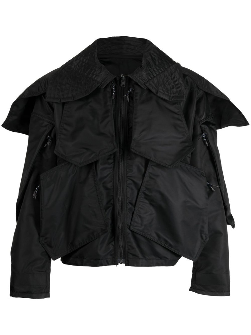 oversize-pointed-pocket jacket 1