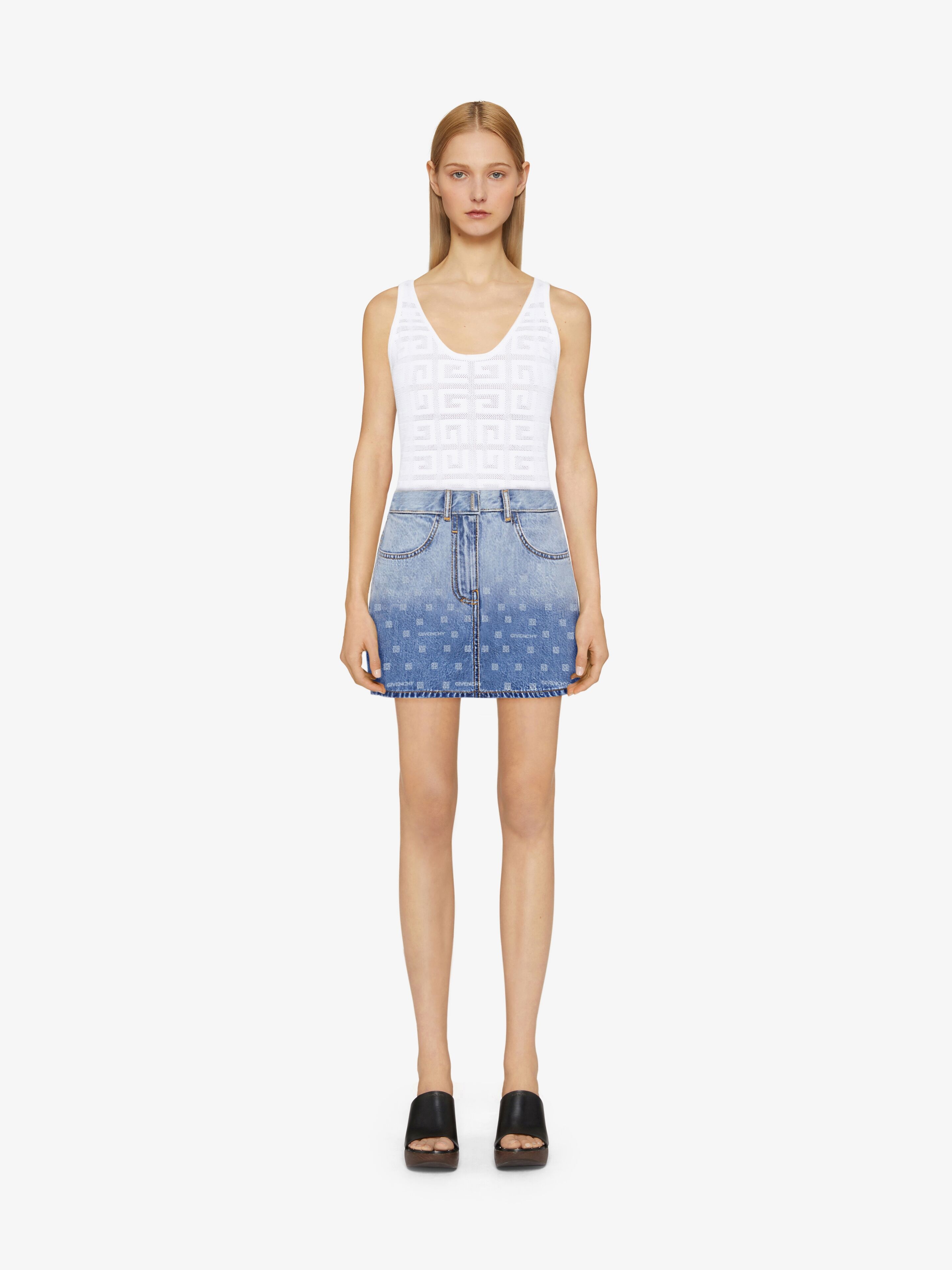 SKIRT IN GIVENCHY 4G DENIM - 2