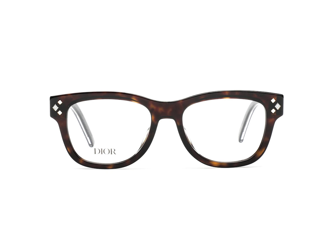 Dior Square-Frame Acetate Optical Frames Havana Havana Transparent (DM50062I-54-056) - 1