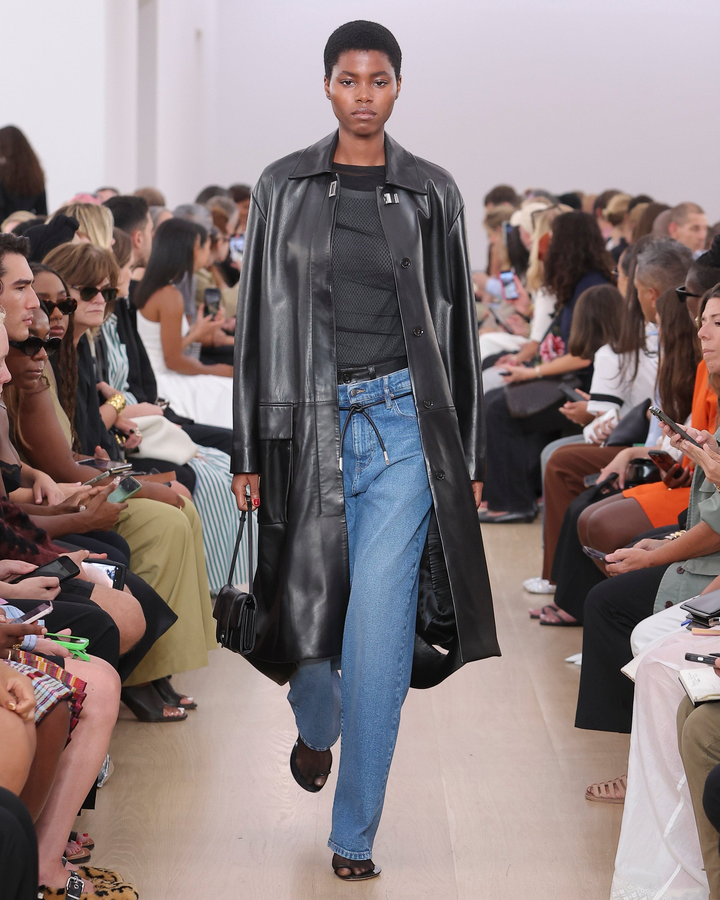 Billie Coat in Leather - 7