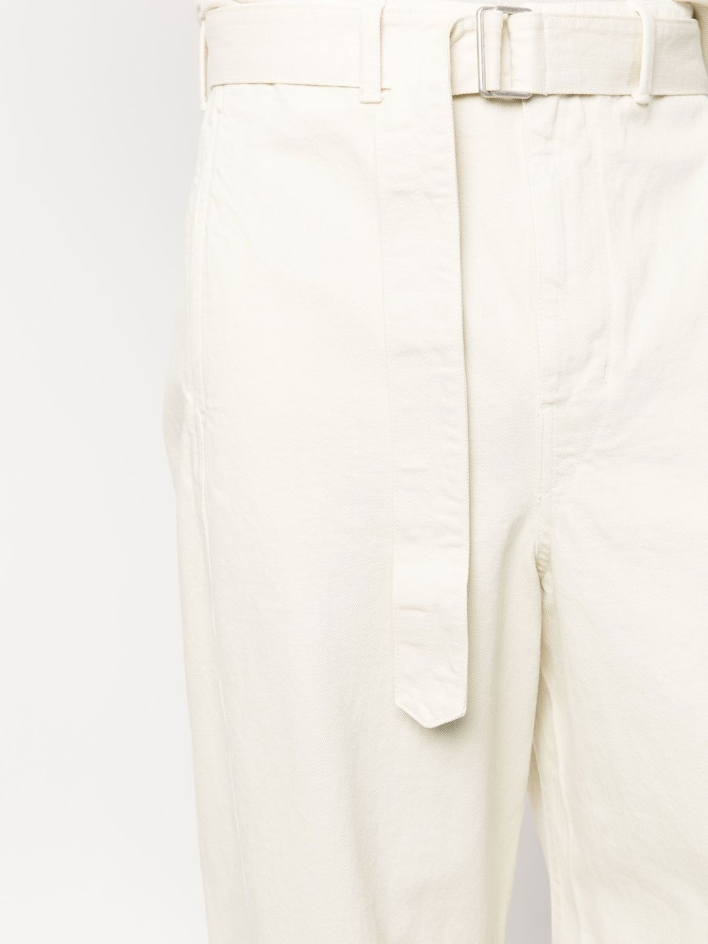 mid-rise straight-leg trousers - 5