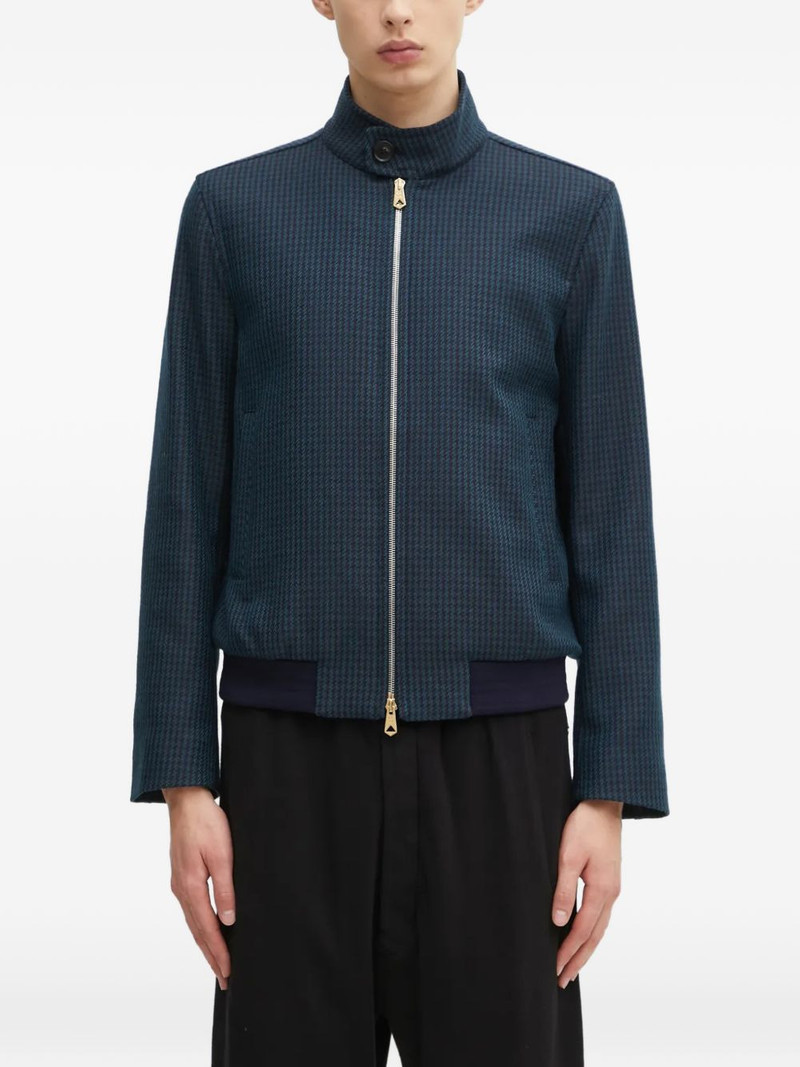 houndstooth zip jacket 1