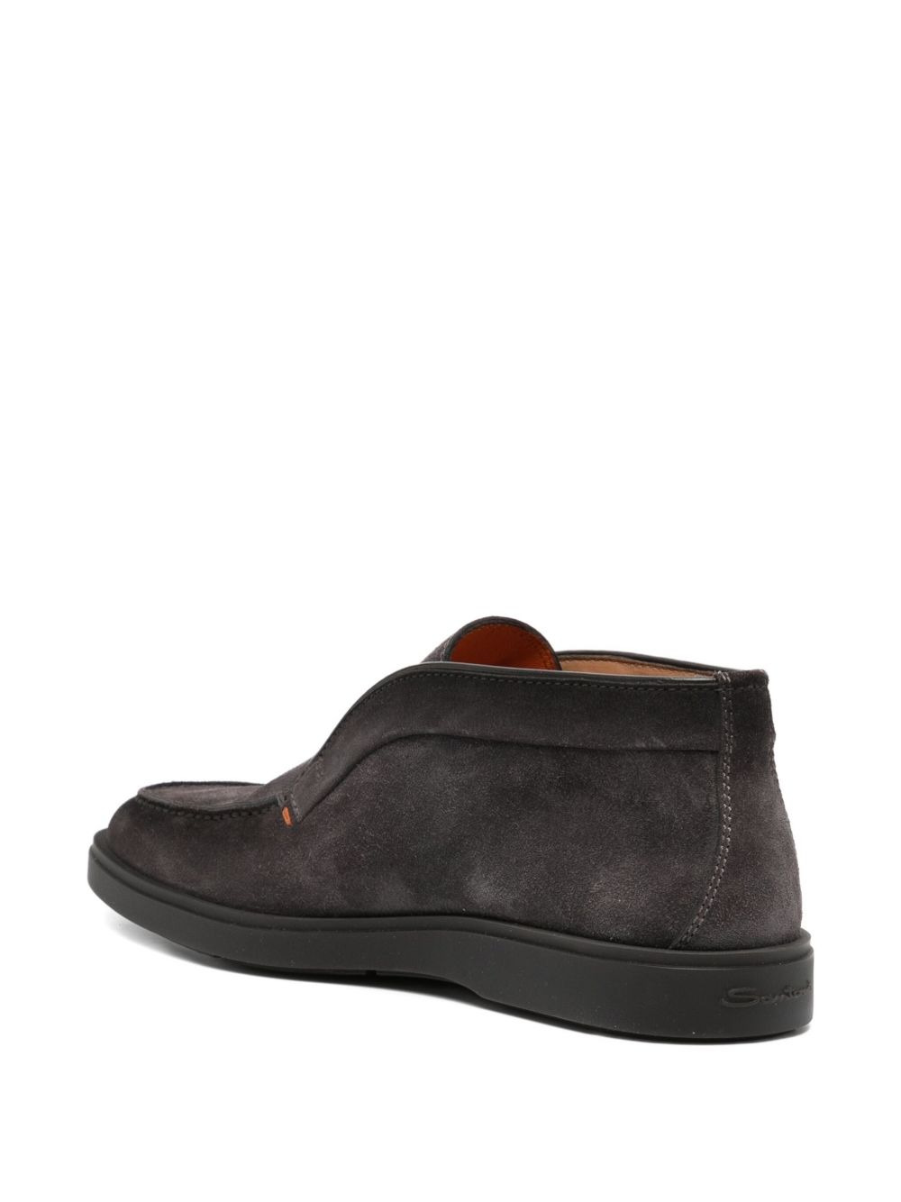 tumbled leather loafers - 3