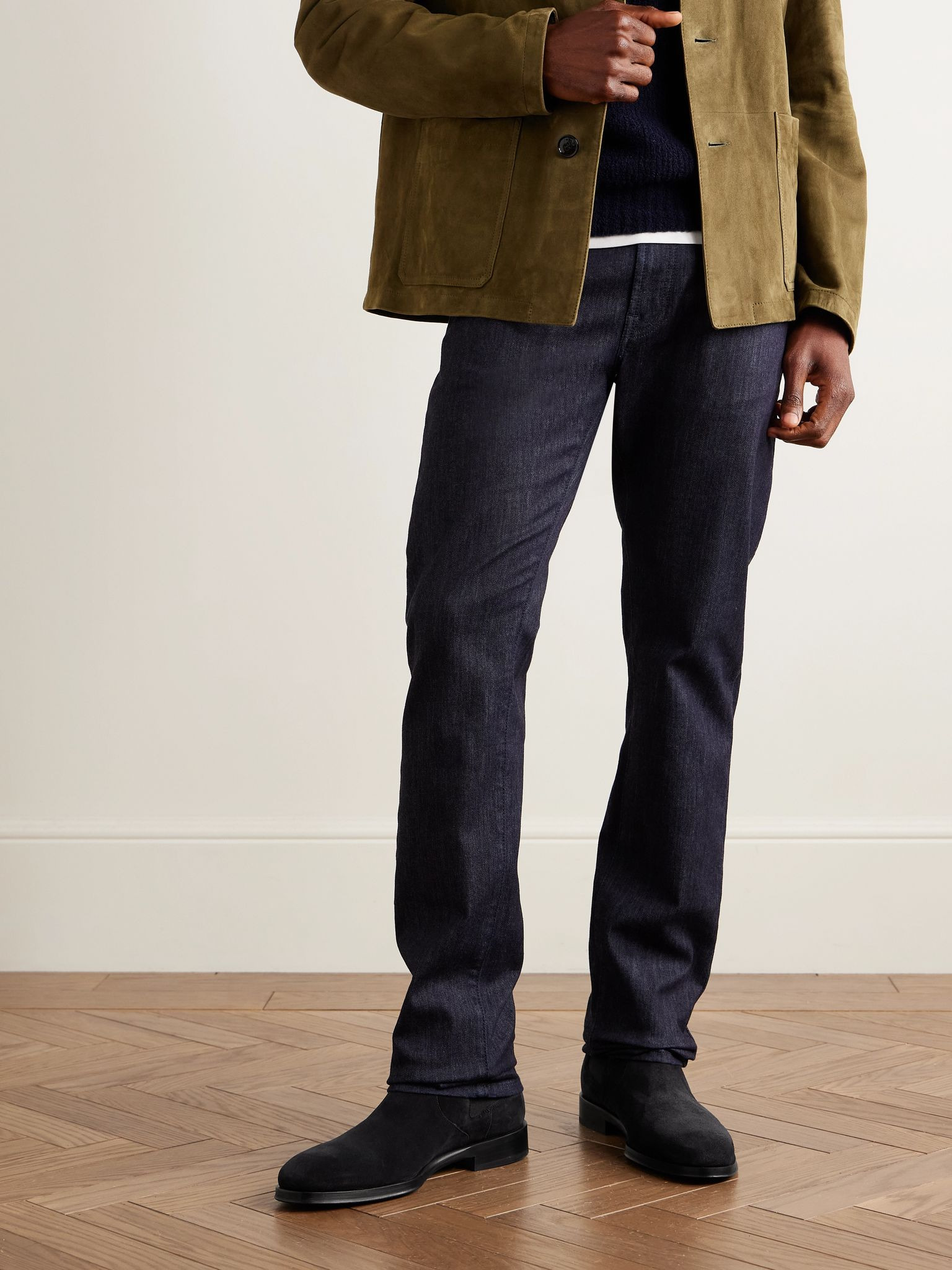 Lawson Suede Chelsea Boots Navy - 2