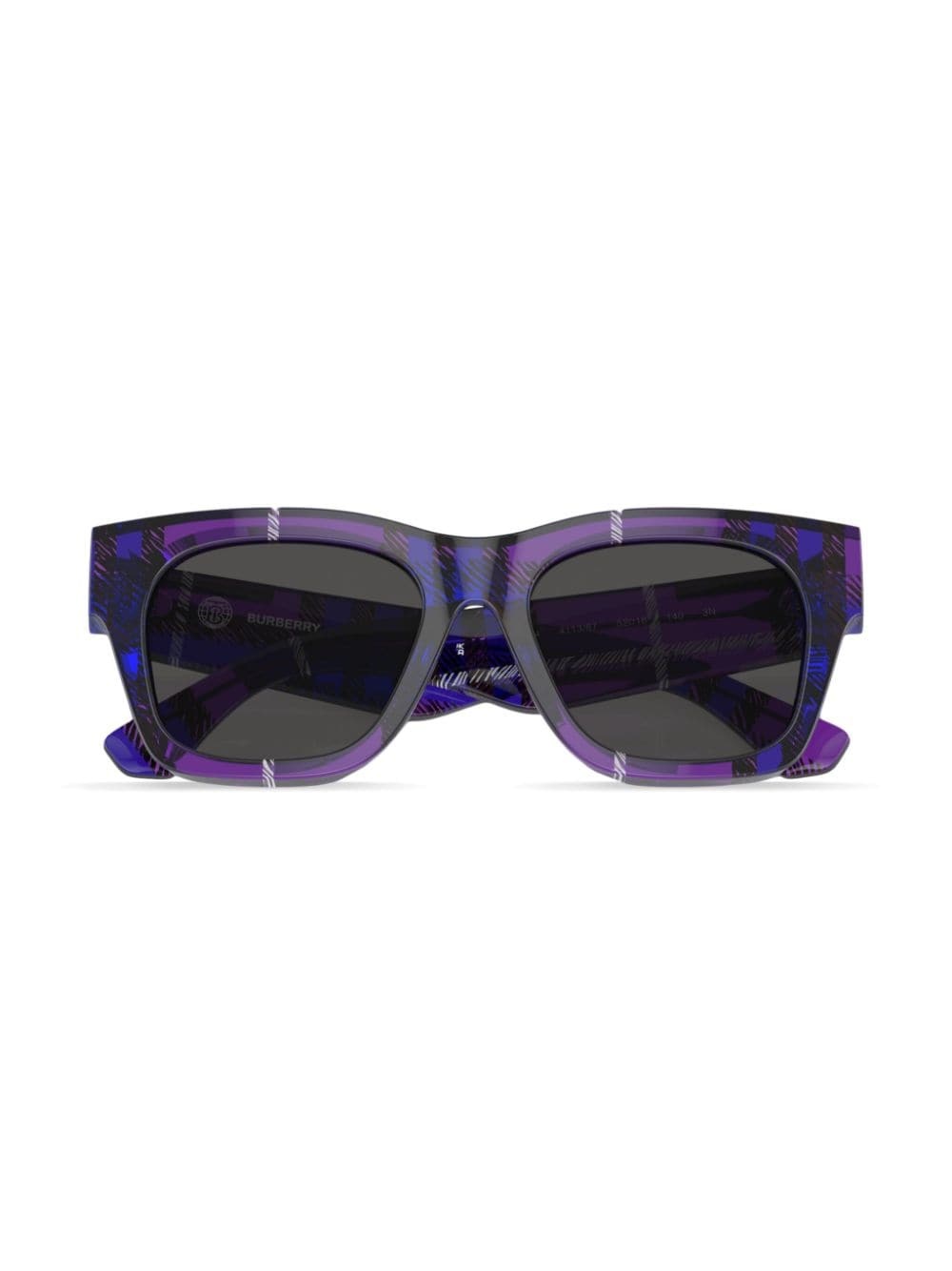checkered wayfarer-frame sunglasses - 5