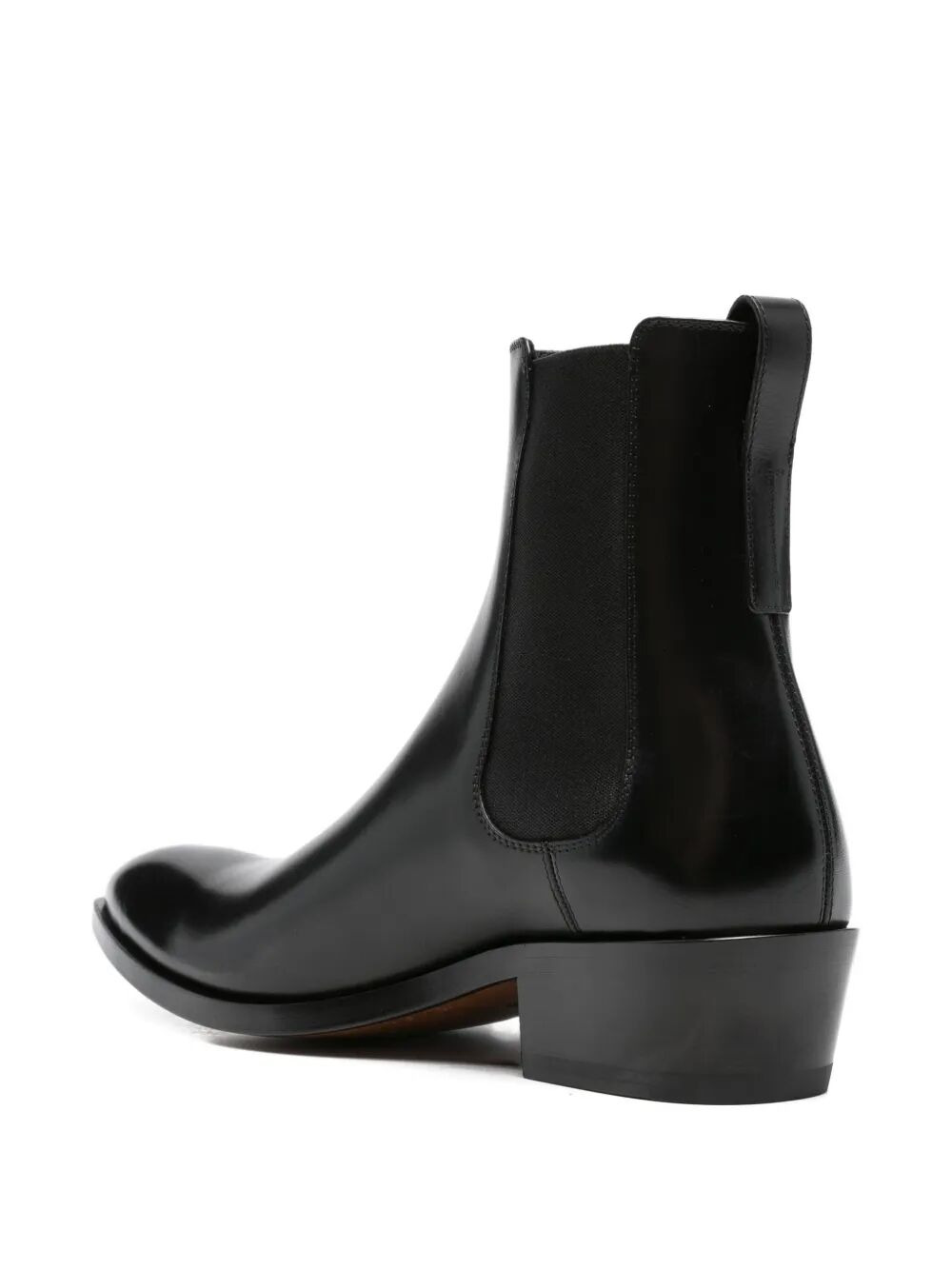 Tom Ford Men Burnished Leather Chelsea Boots - 2