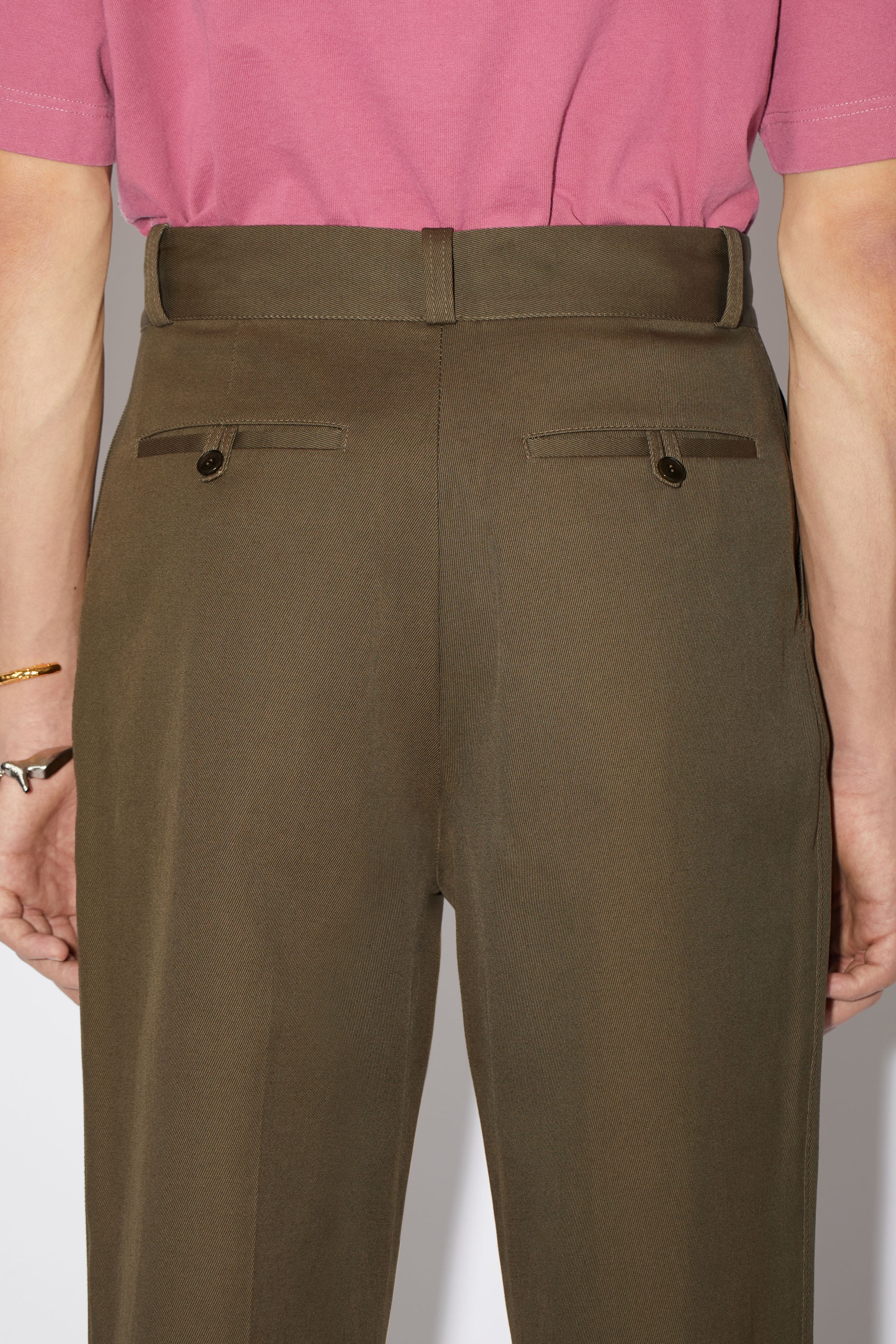 Casual trousers - Khaki green - 5