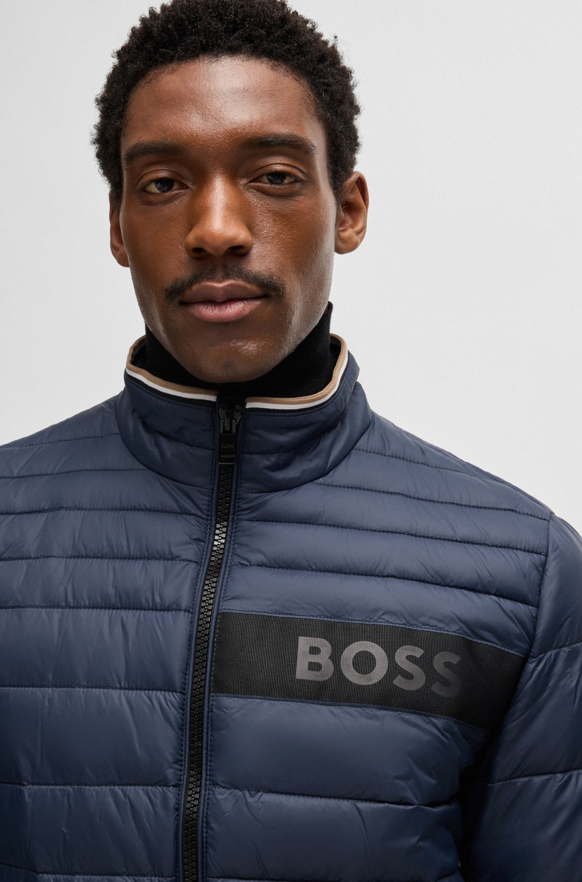 WATER-REPELLENT JACKET WITH 3D LOGO TAPE - 5