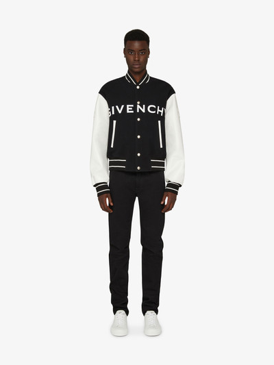 Givenchy GIVENCHY VARSITY JACKET IN WOOL AND LEATHER outlook
