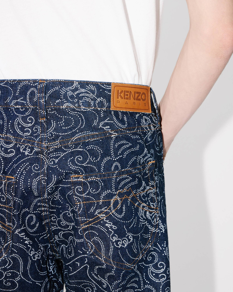 'KENZO Star Tiger' ASAGAO straight jeans in japanese denim 7