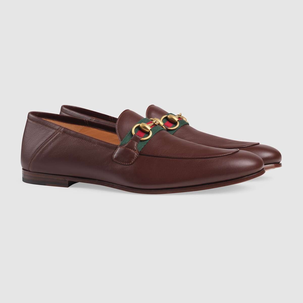 Men's leather Horsebit loafer with Web - 2