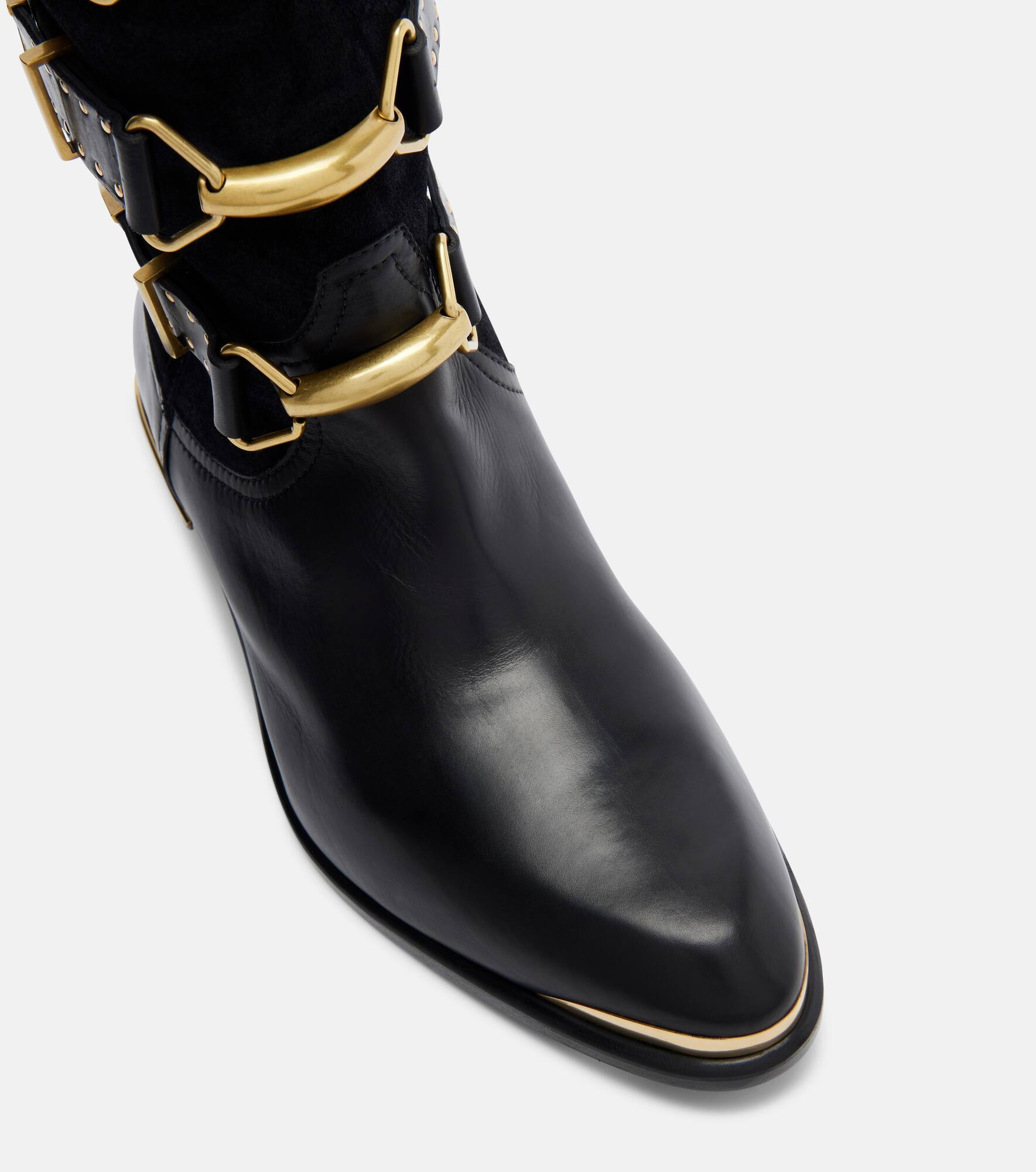 Mexia suede and leather cowboy boots - 5