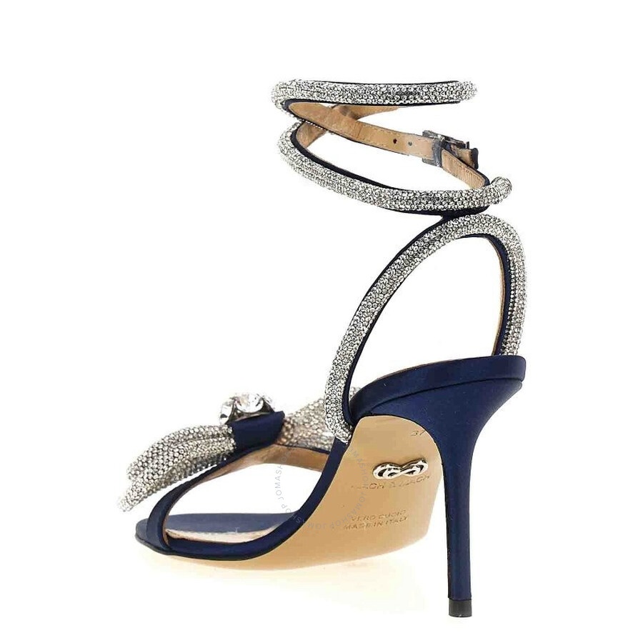 Mach & Mach Crystal Double Bow Sandals - 2