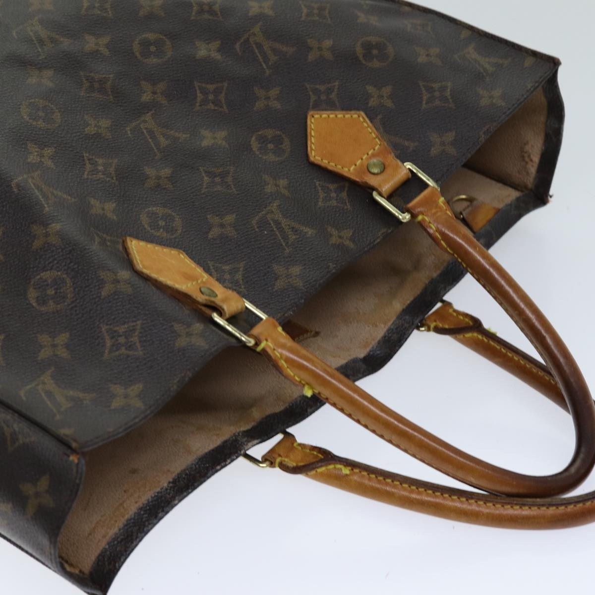 LOUIS VUITTON Monogram Sac Plat Hand Bag M51140 - 6