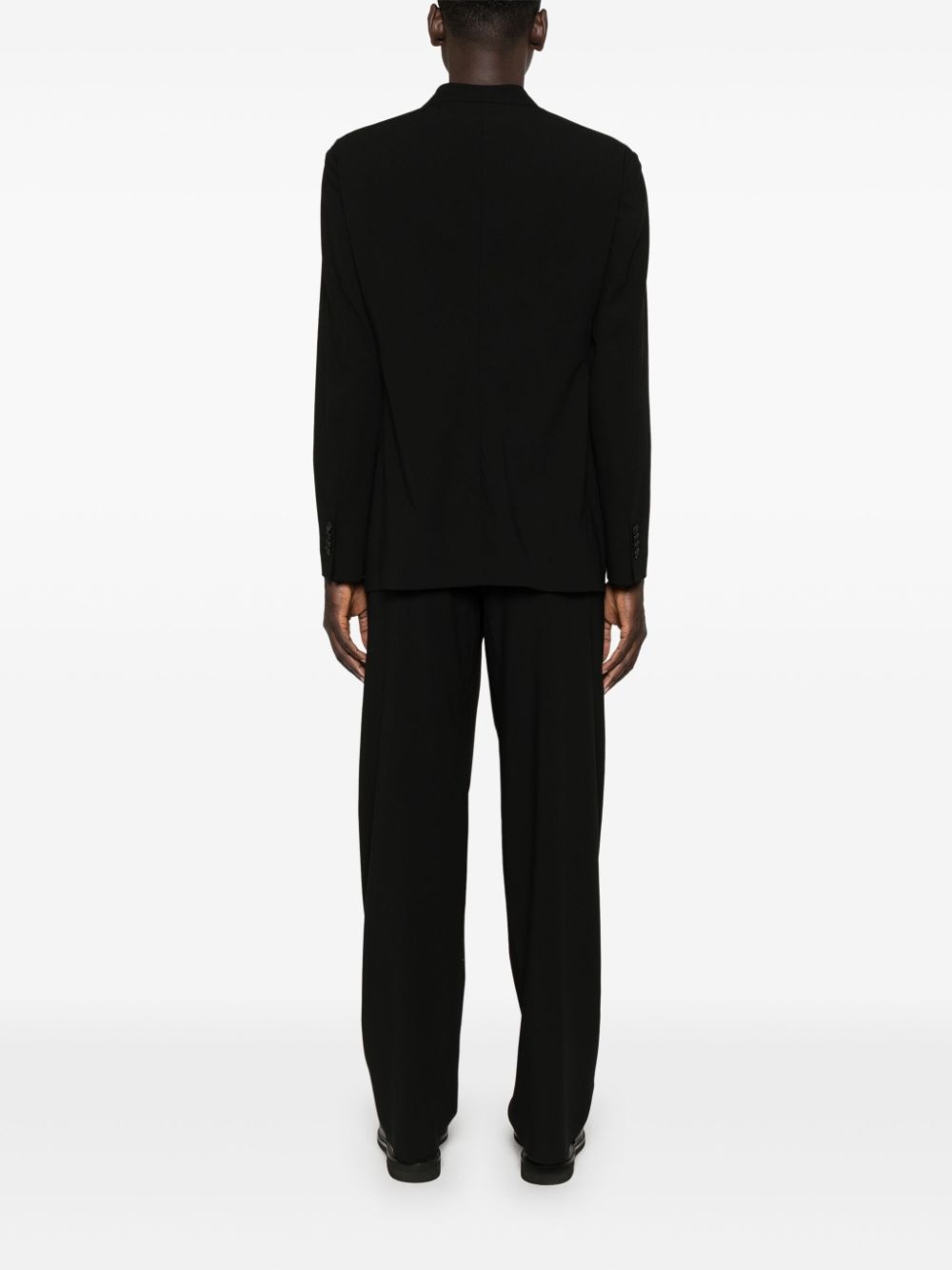 single-breasted virgin wool suit - 4