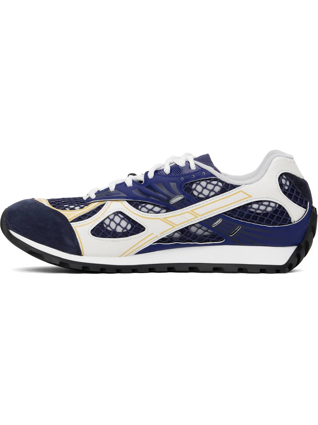 Blue & White Orbit Sneakers - 3