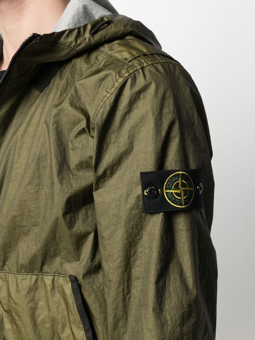 logo-patch hooded jacket - 5