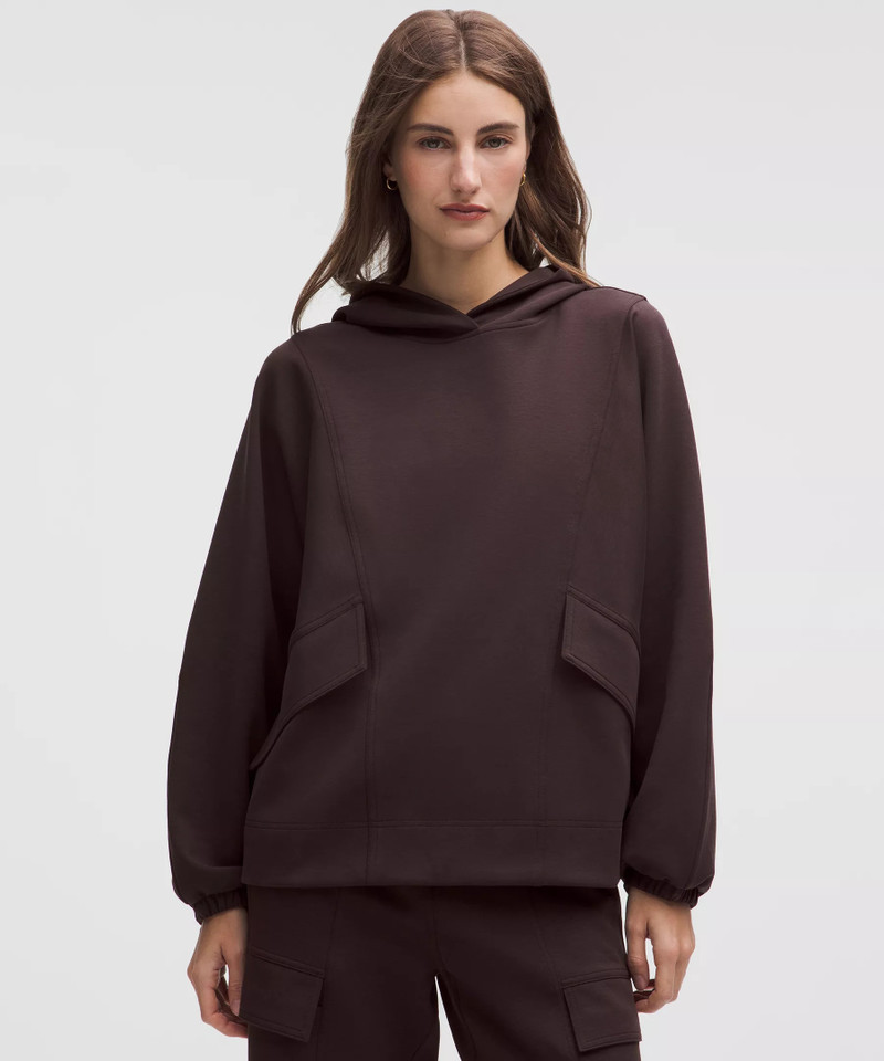 Cotton-Blend Double-Knit Oversized Hoodie 1