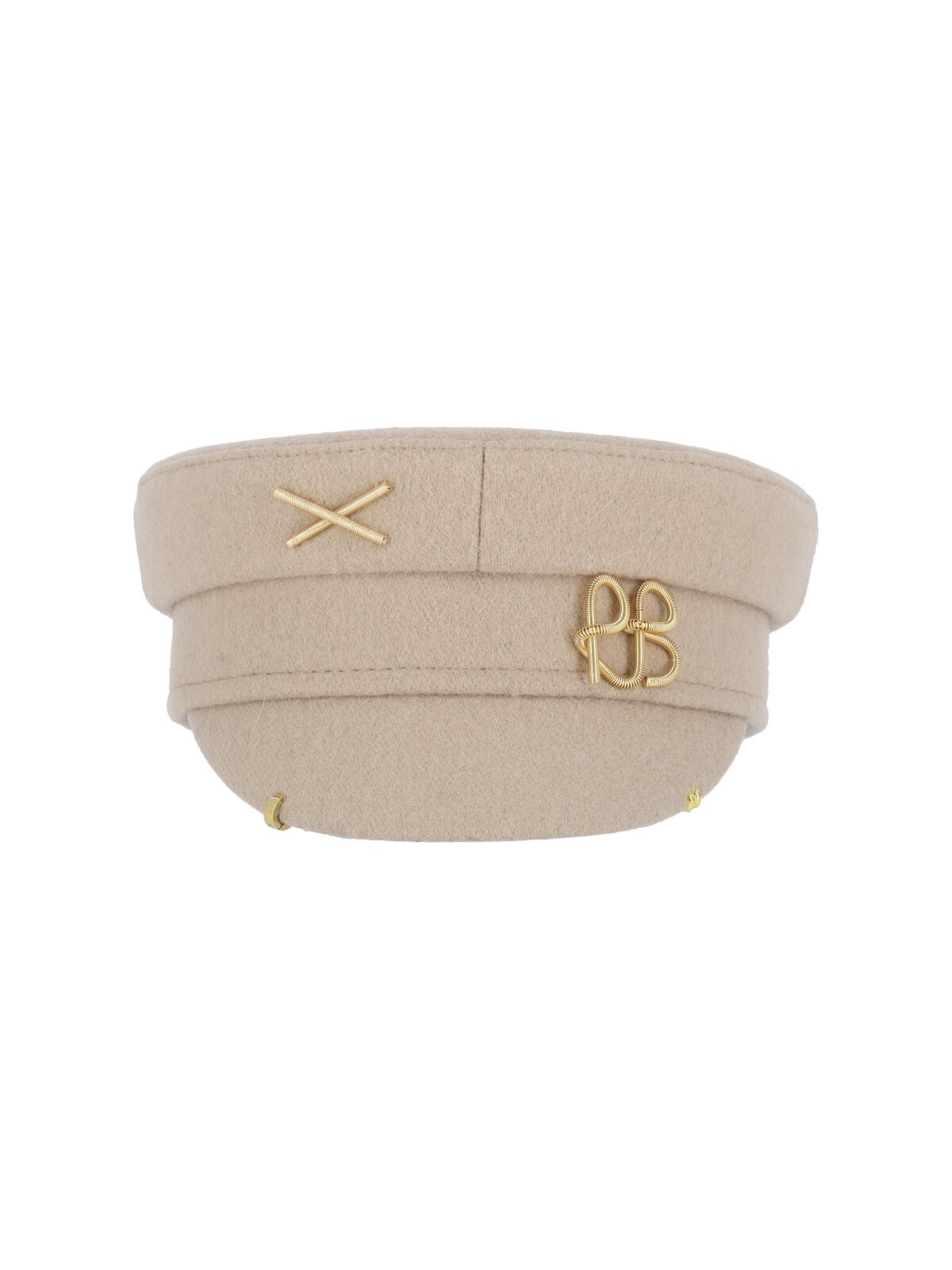 'BAKER BOY' WOOL BLEND HAT - 1