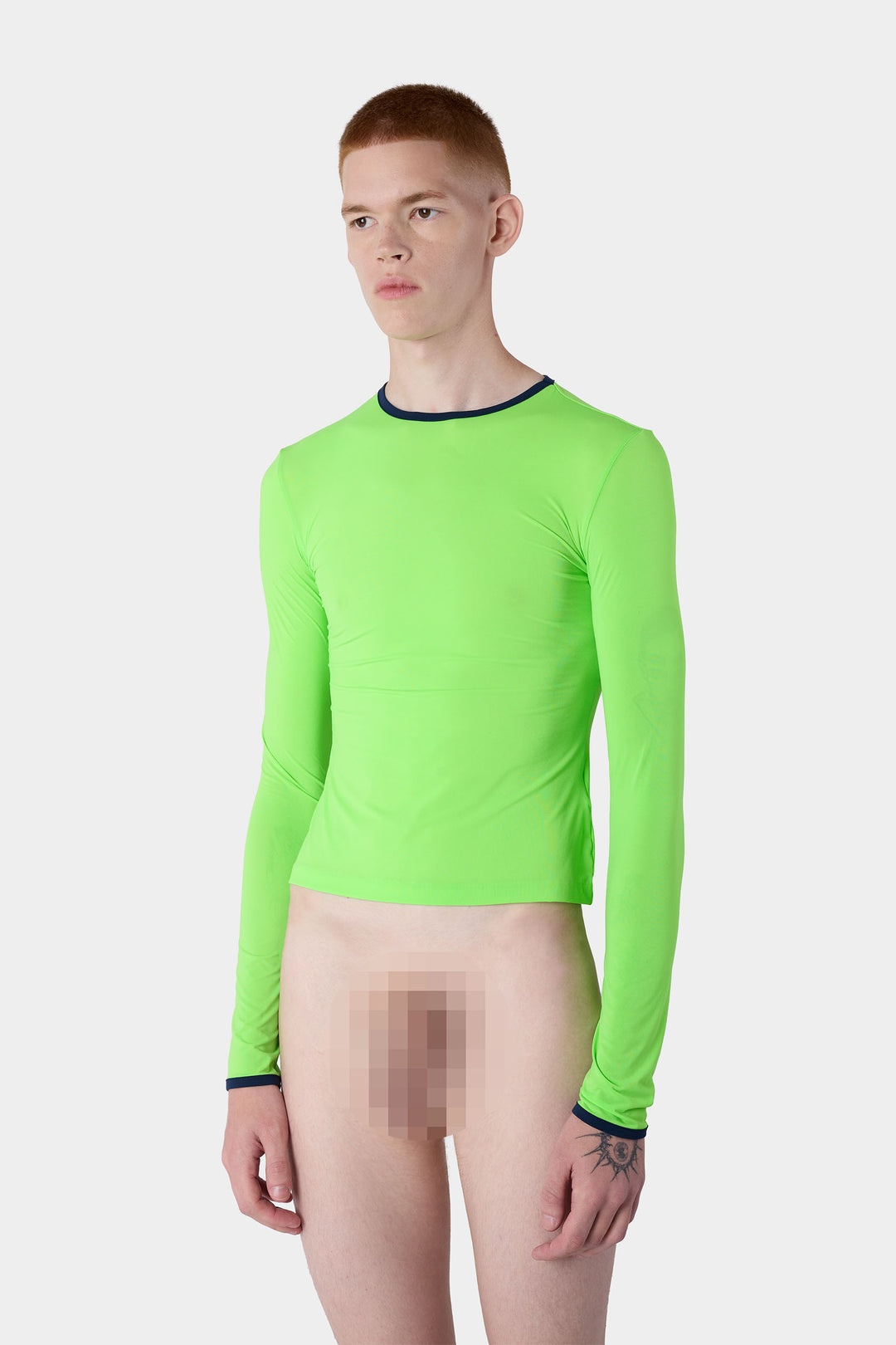 SUPER STRETCH LONGSLEEVE TOP / neon green - 4