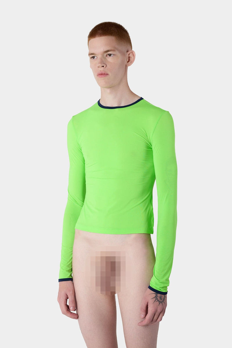 SUPER STRETCH LONGSLEEVE TOP / neon green 4