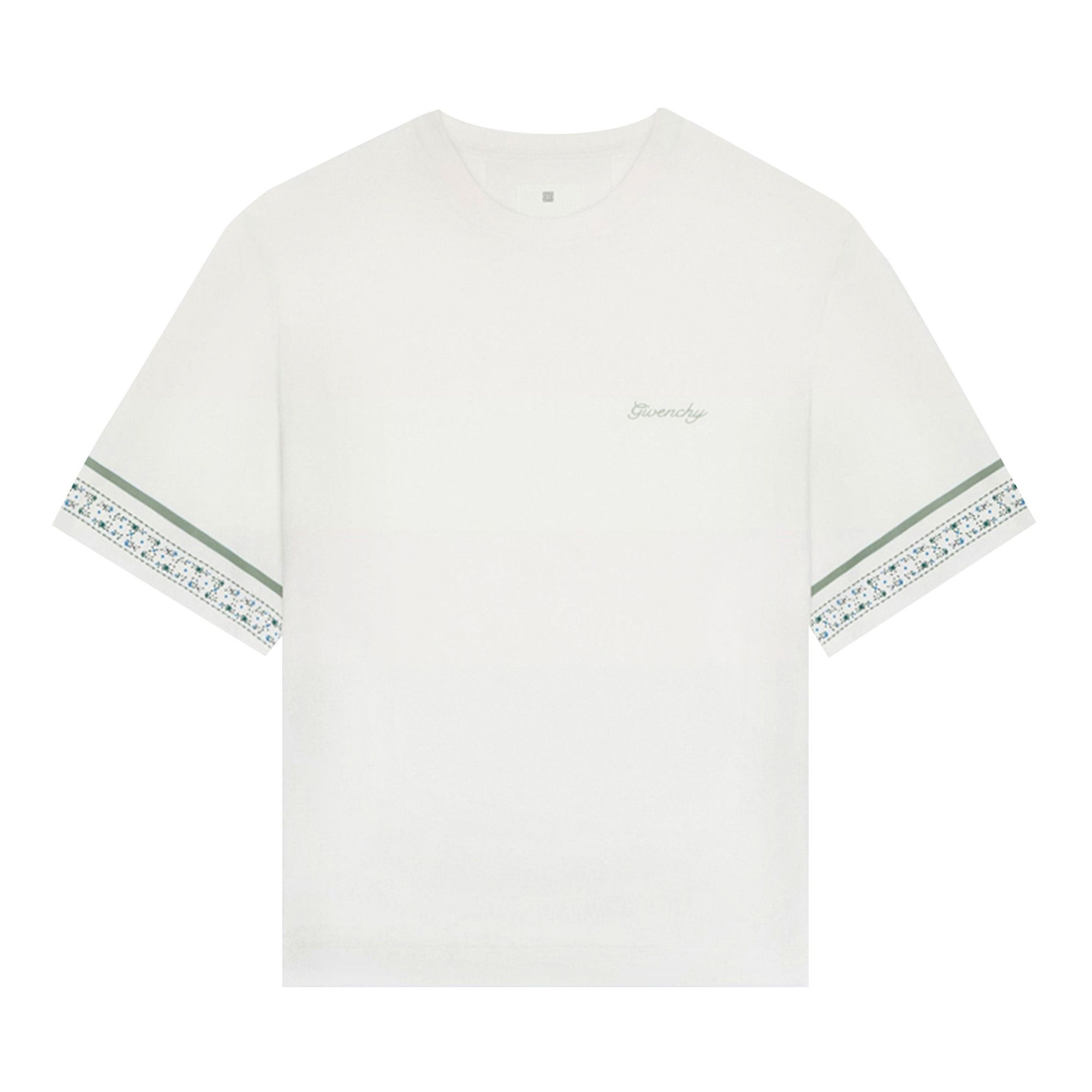 Givenchy Flower Sleeve T-Shirt 'Ivory' - 1