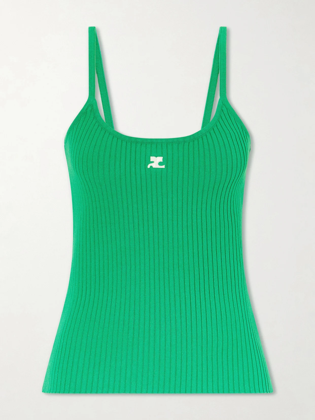 Reedition Logo-appliquéd Ribbed-knit Tank - 1