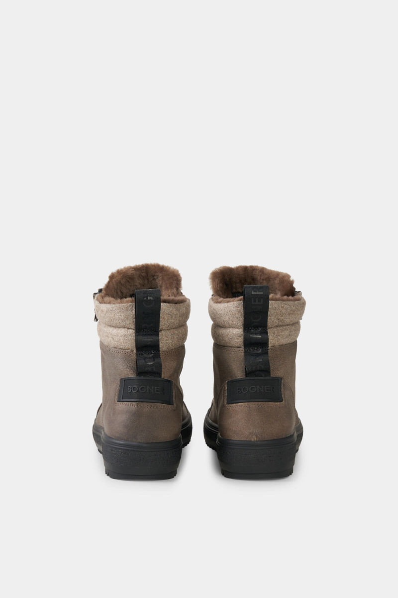 Mid Boots Anchorage with spikes in Taupe 5