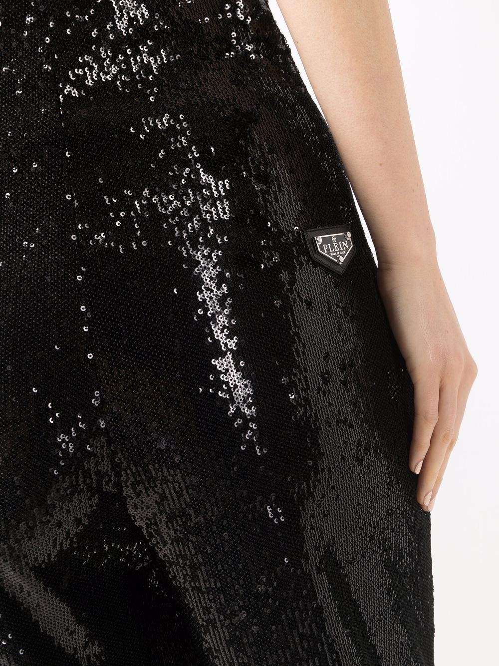 embellished wide-leg trousers - 5