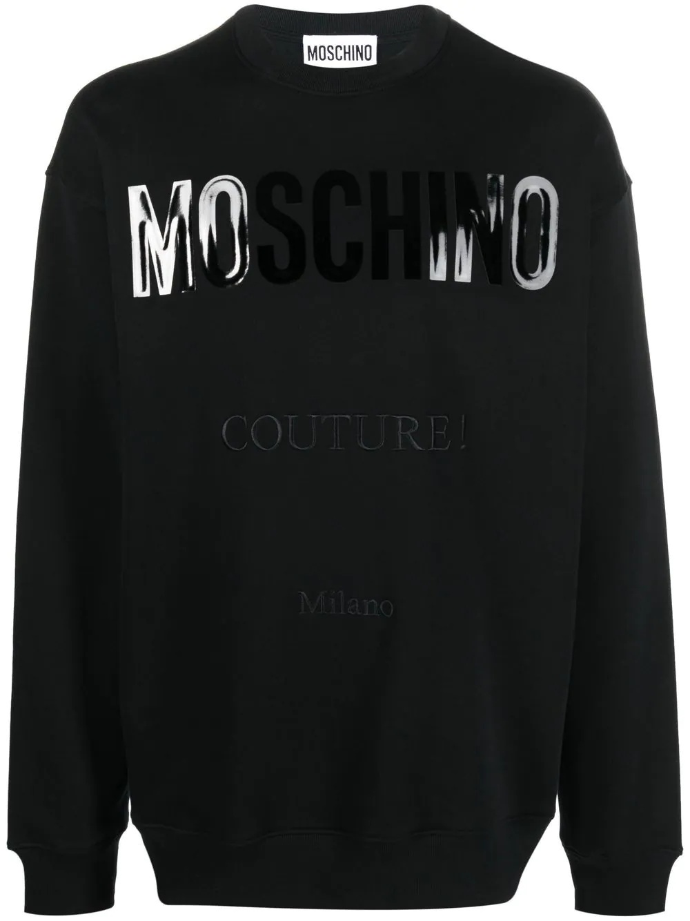 logo-print organic-cotton sweatshirt - 1