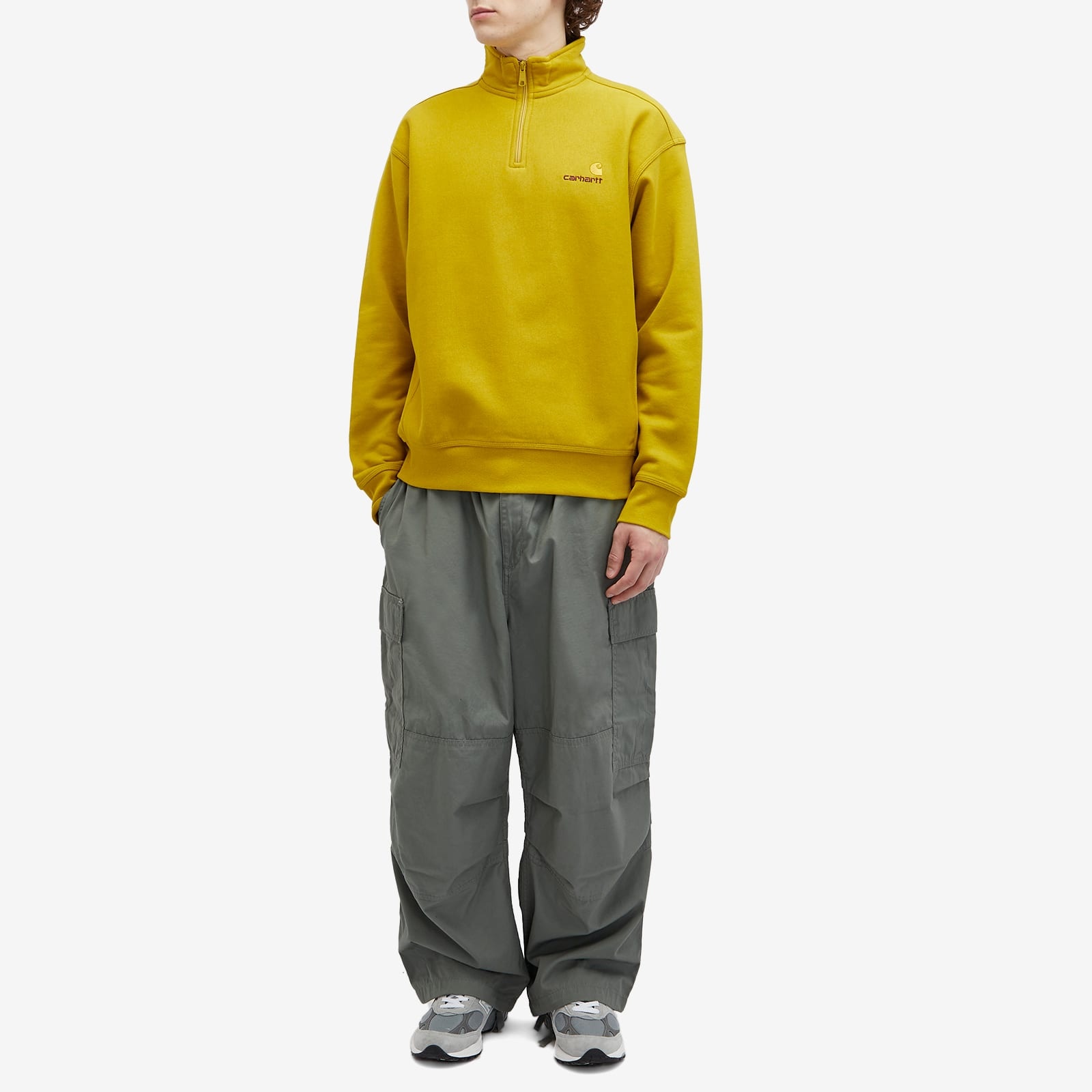Carhartt WIP Half Zip American Script Crew Sweat - 4