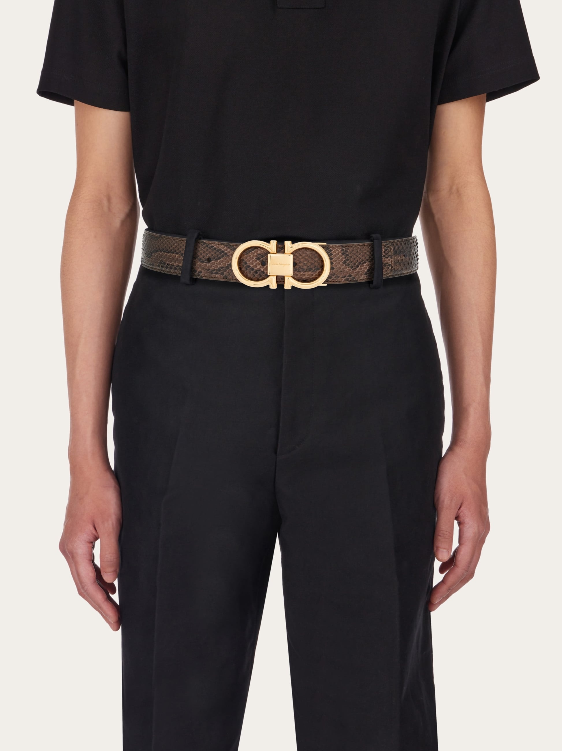 Adjustable Gancini belt - 4