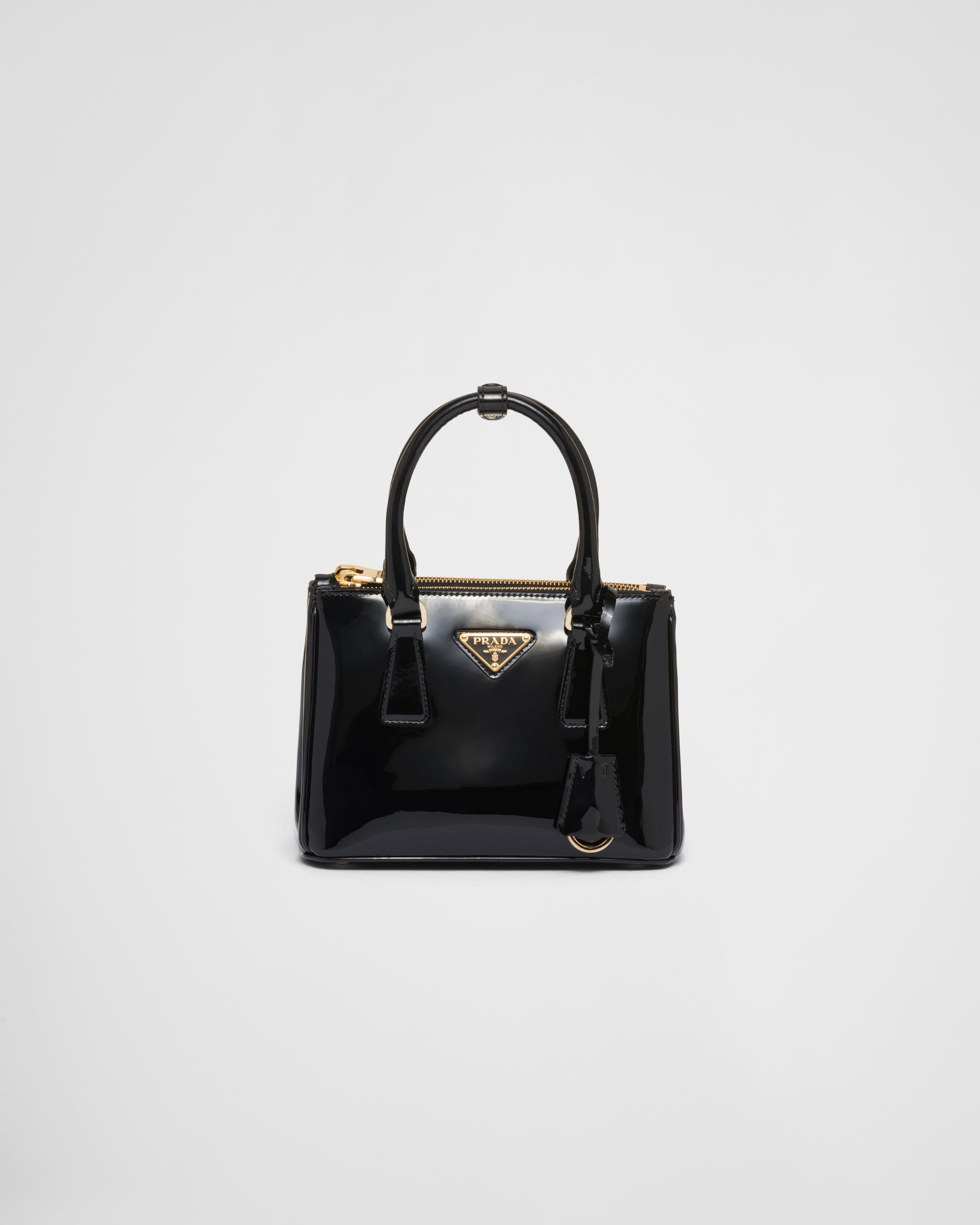 Prada Double Saffiano Leather Mini Bag - Black